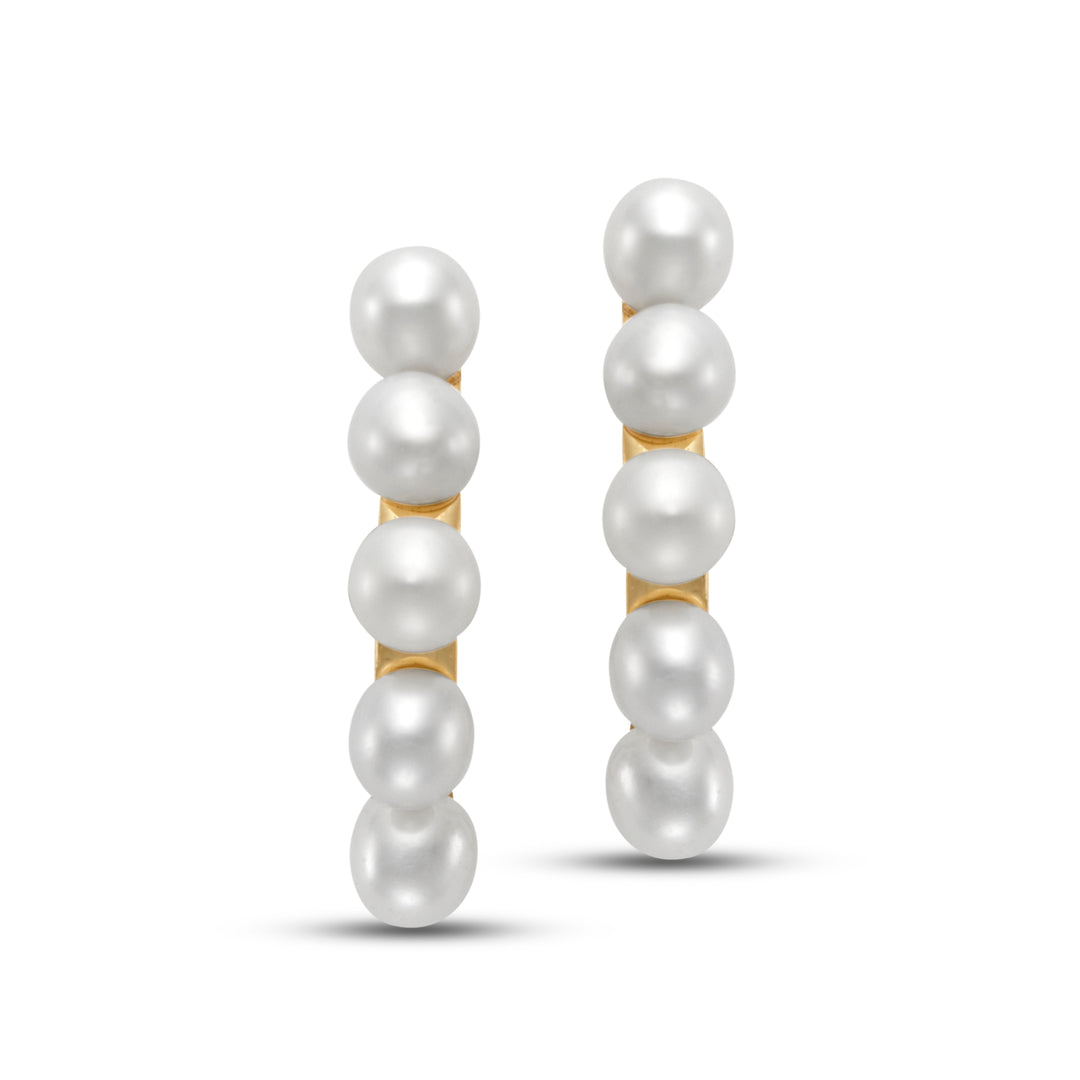 2-2.5mm Freshwater Pearl Earrings 14K