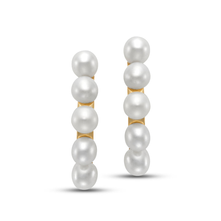 2-2.5mm Freshwater Pearl Earrings 14K