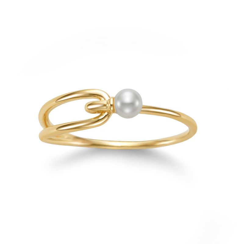 3-3.5mm Freshwater Pearl Ring in 14K Yellow Gold