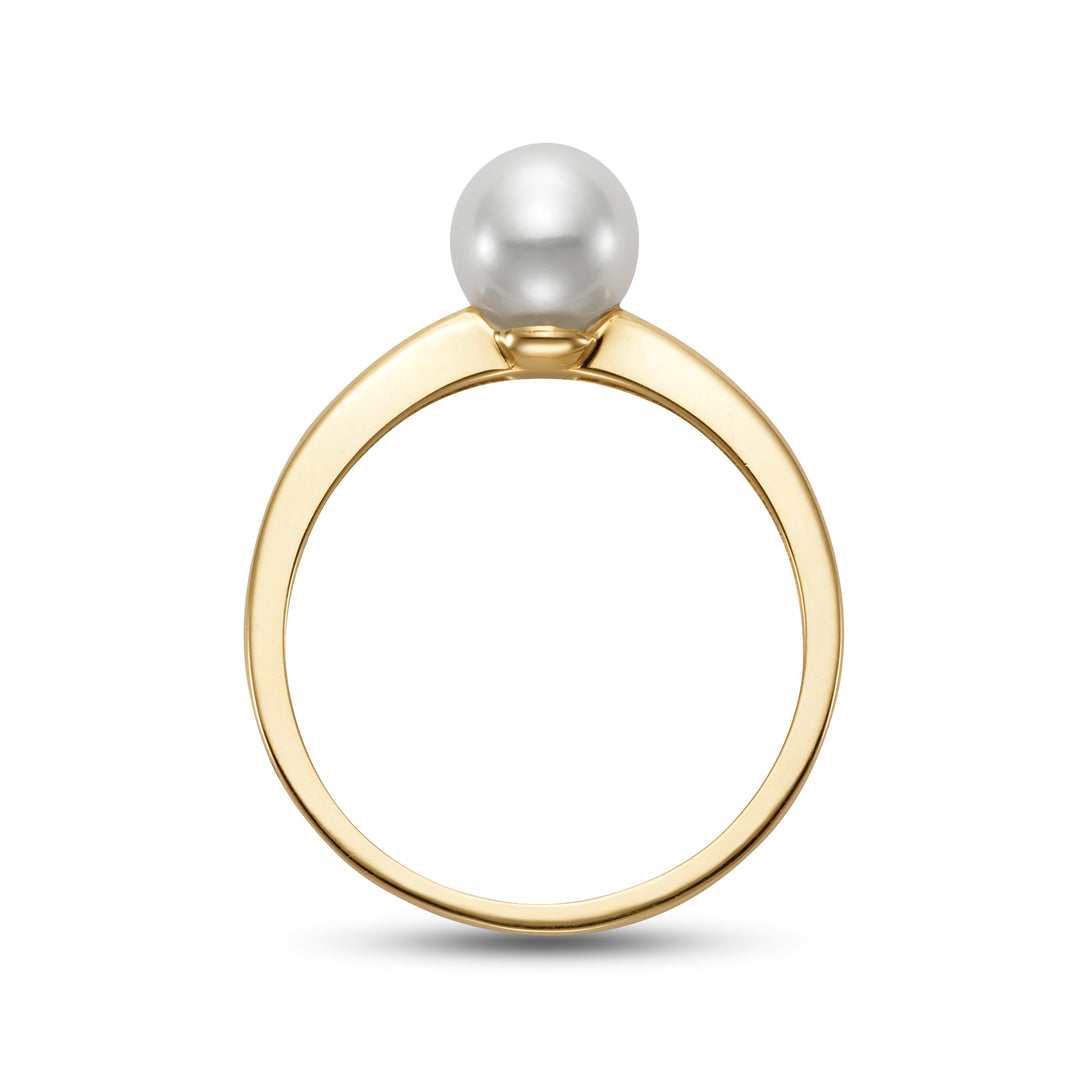 5.5-6mm Freshwater Pearl Ring in 14K Yellow Gold