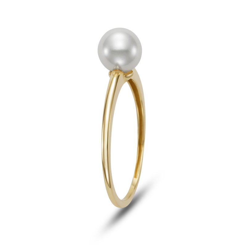 5.5-6mm Freshwater Pearl Ring in 14K Yellow Gold