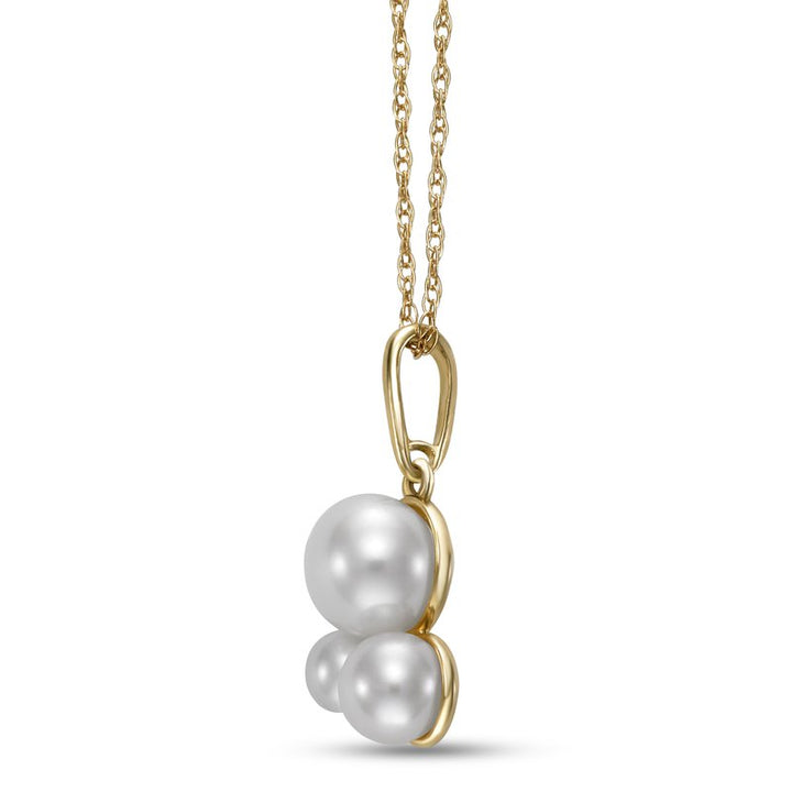 2/4.5mm Freshwater Pearl Pendant in 14K Yellow Gold