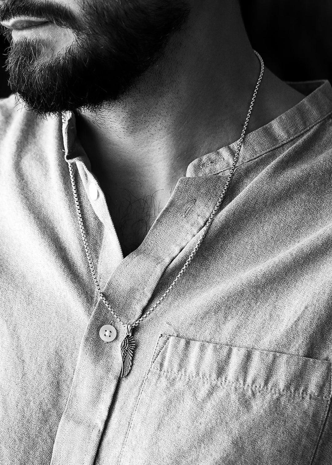 14k Yellow Gold Angel Wing Pendant