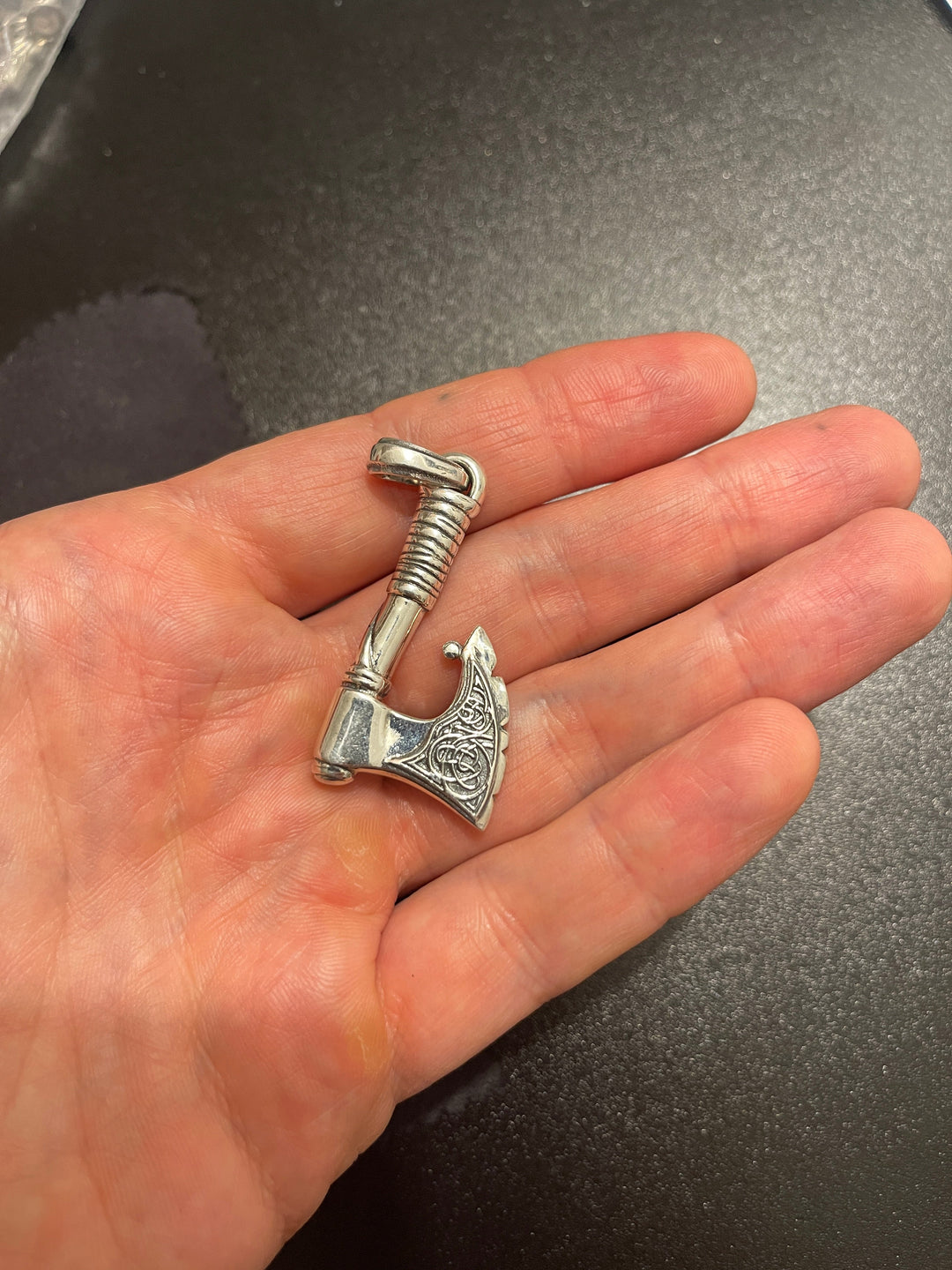 Silver Celtic axe