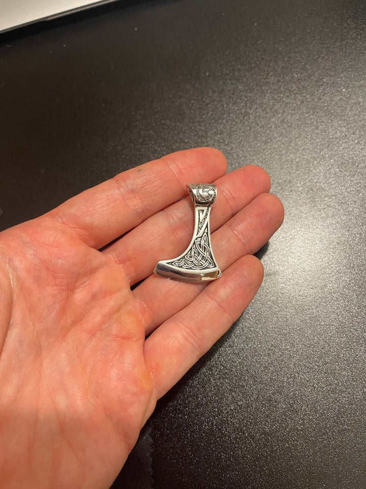 Silver Celtic axe