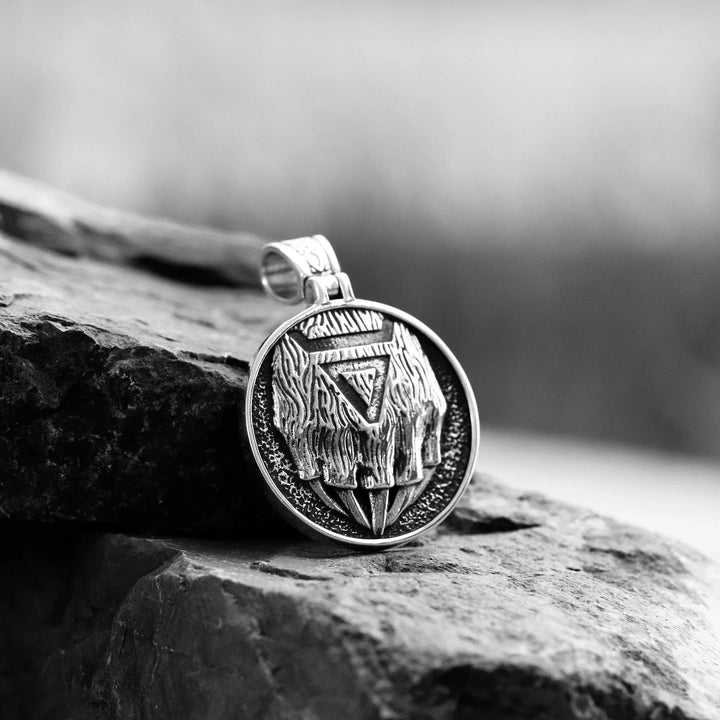 Grizzly Paw Silver Pendant