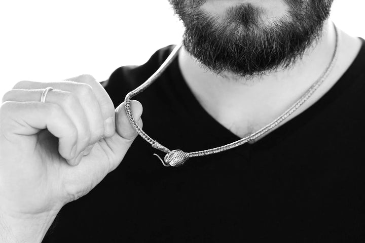 Anaconda Silver Necklace