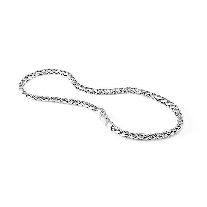 Heavy Silver Bali Necklace (8 MM)