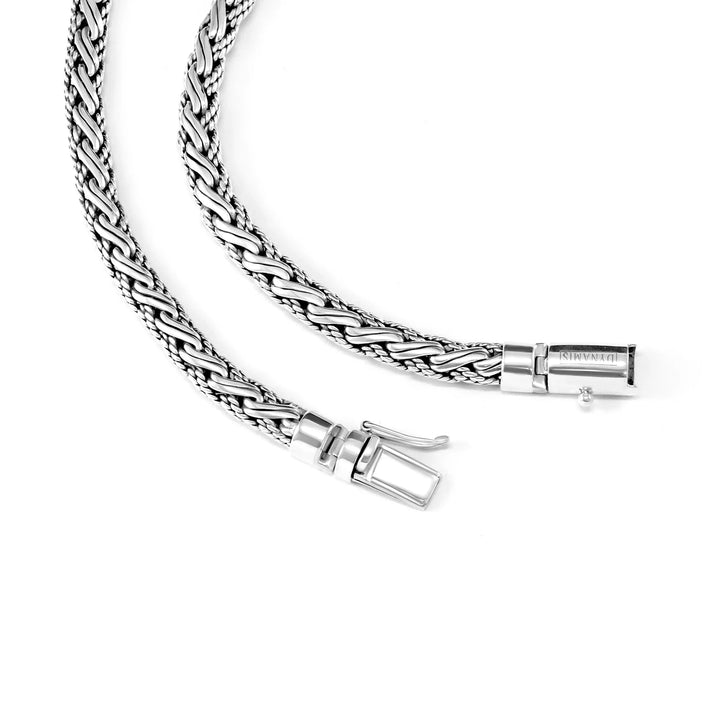 Heavy Silver Bali Necklace (8 MM)