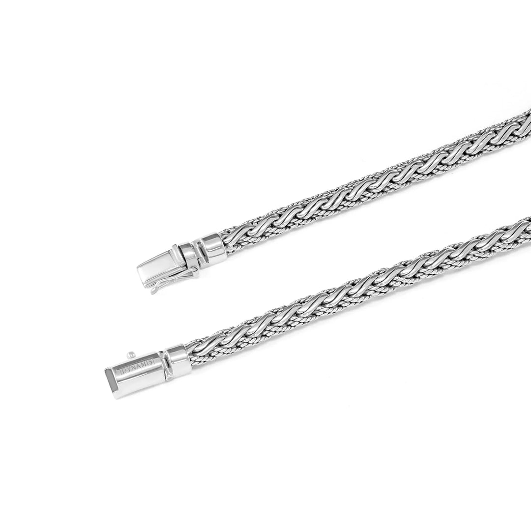 Heavy Silver Bali Necklace (8 MM)