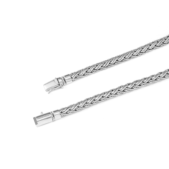 Heavy Silver Bali Necklace (8 MM)