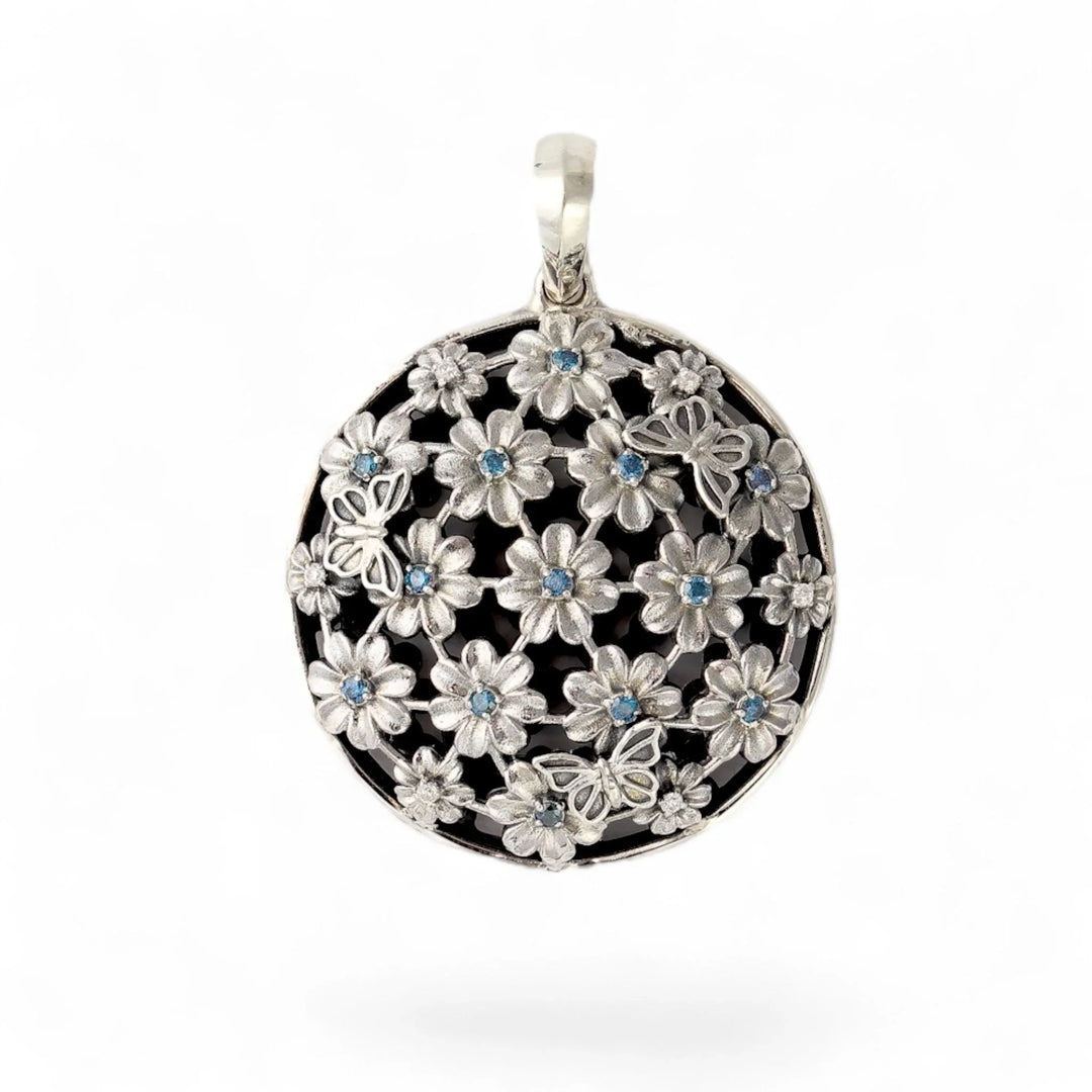 Blossom & Flutter Pendant (Blue)