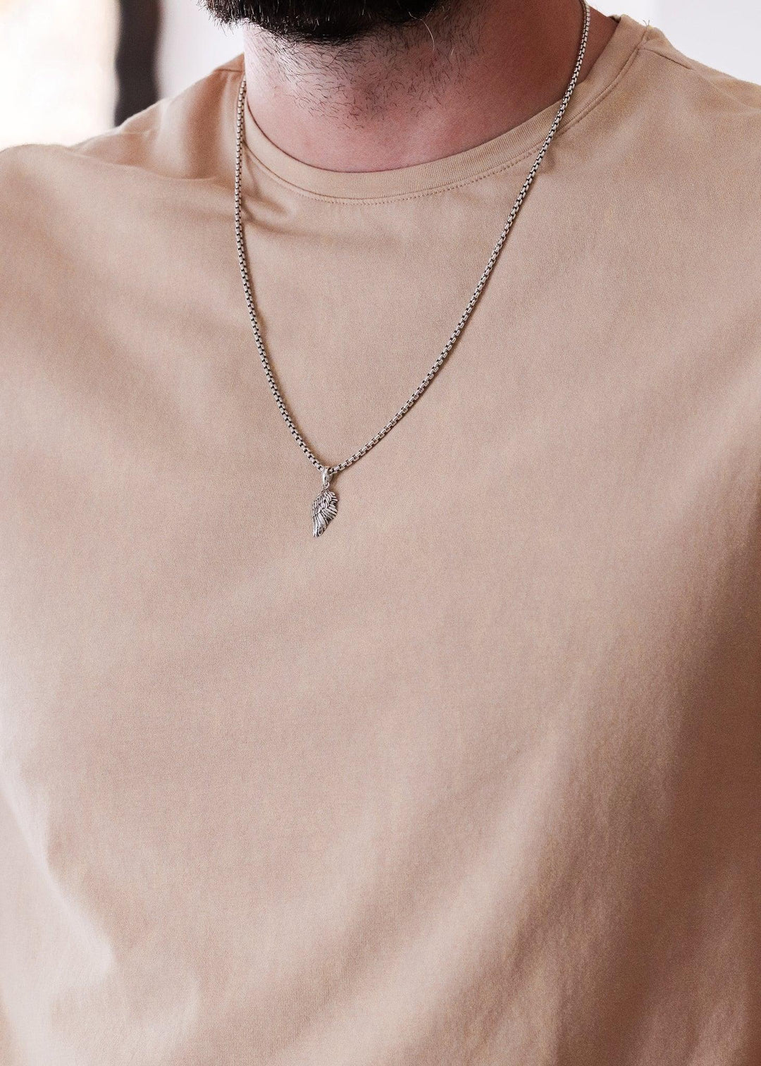 Silver Angel Wing Pendant S