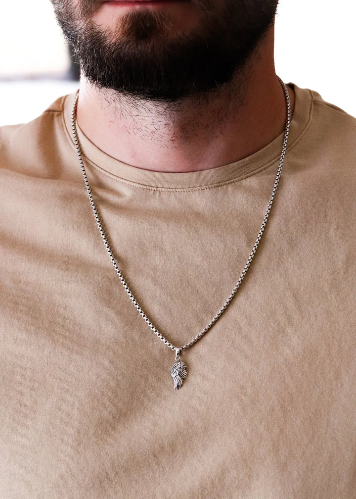 Silver Angel Wing Pendant S