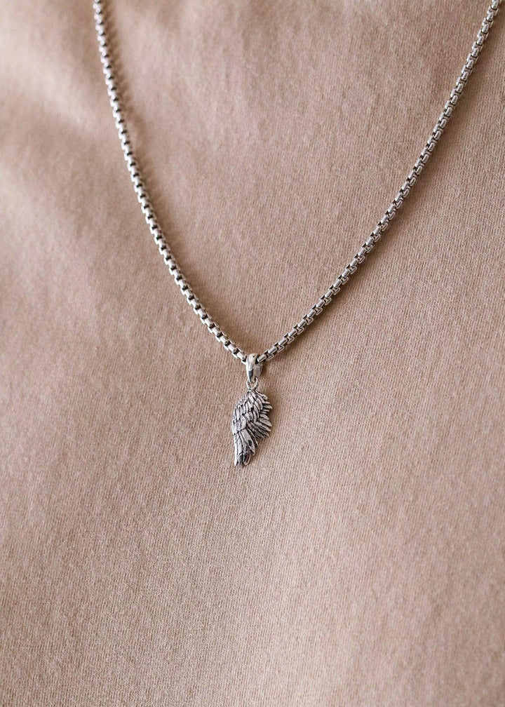 Silver Angel Wing Pendant S