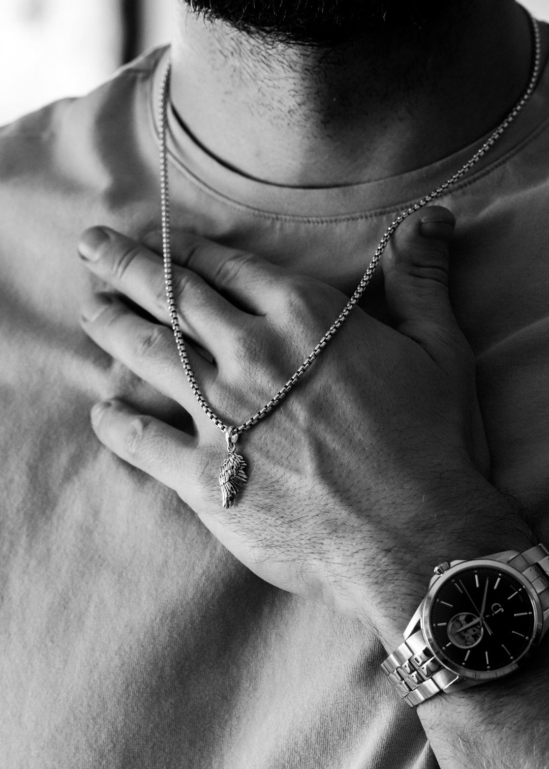 14k Yellow Gold Angel Wing Pendant S