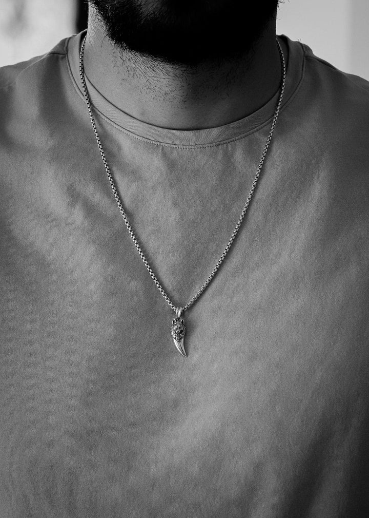 14k Yellow Gold Wolf Fang Pendant