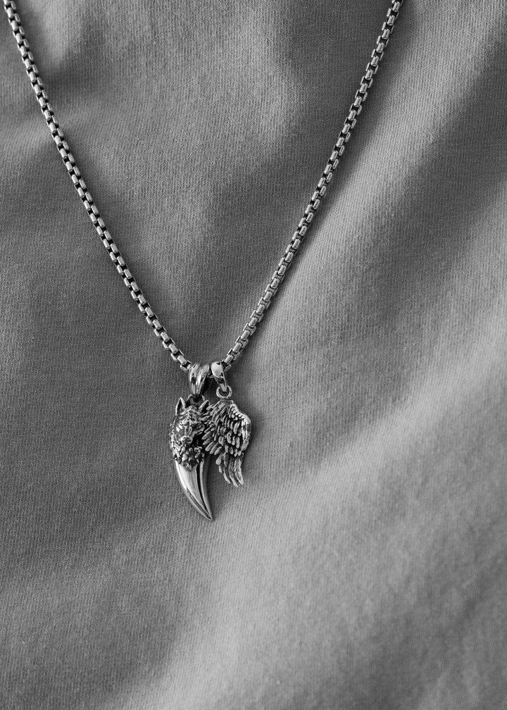 Wolf Fang Silver Pendant