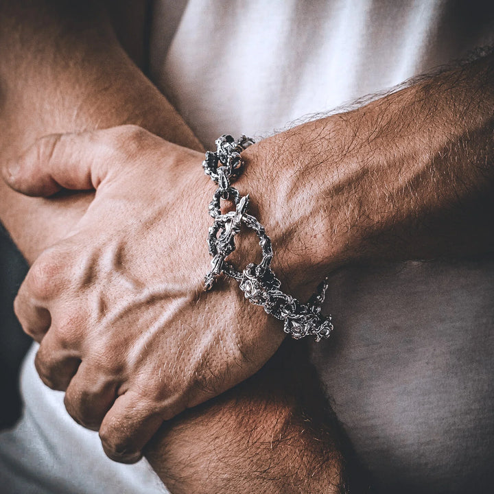 The Beast Heavy Silver Bracelet