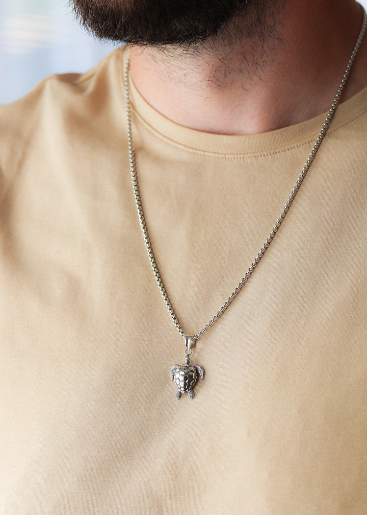 Turtle Silver Pendant