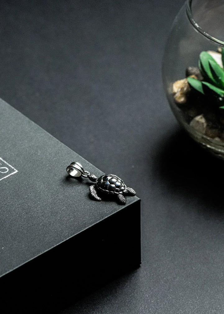 Turtle Silver Pendant