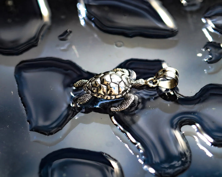 Turtle Silver Pendant