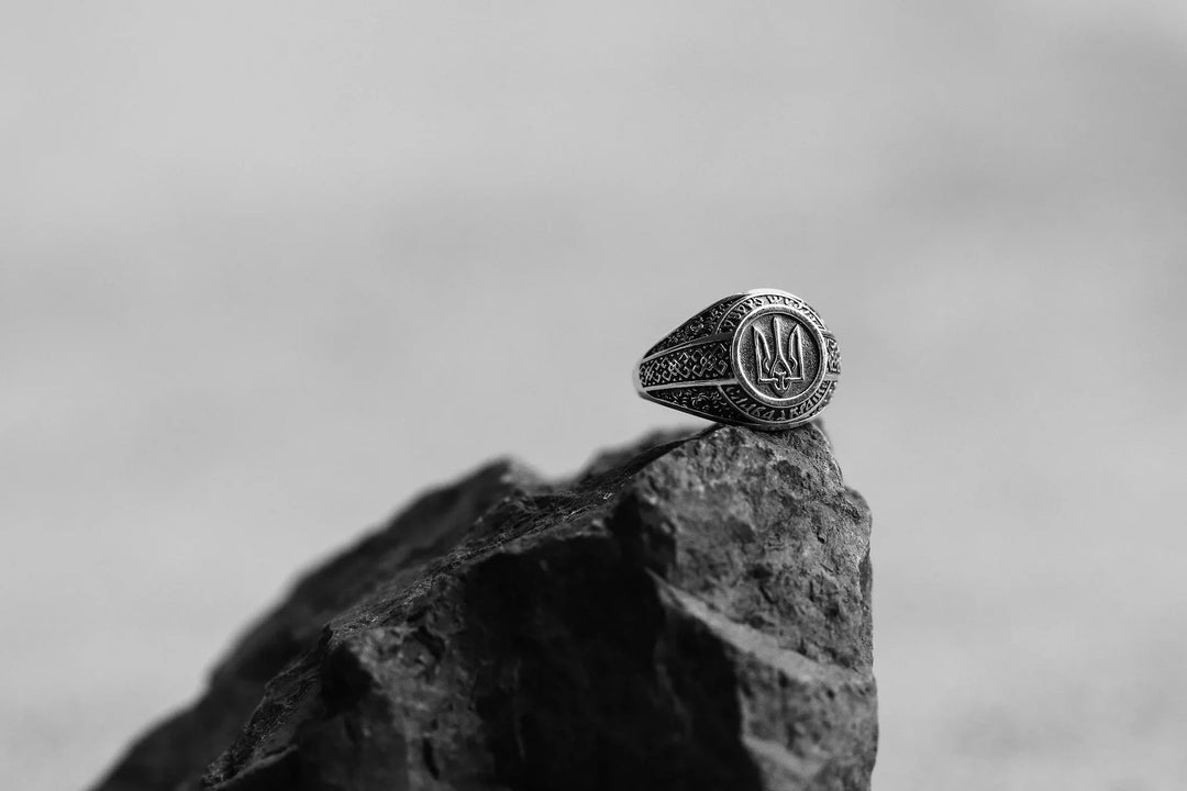 Glory to Ukraine Silver Ring