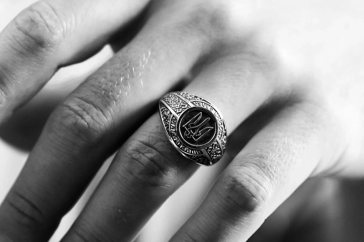 Glory to Ukraine Silver Ring
