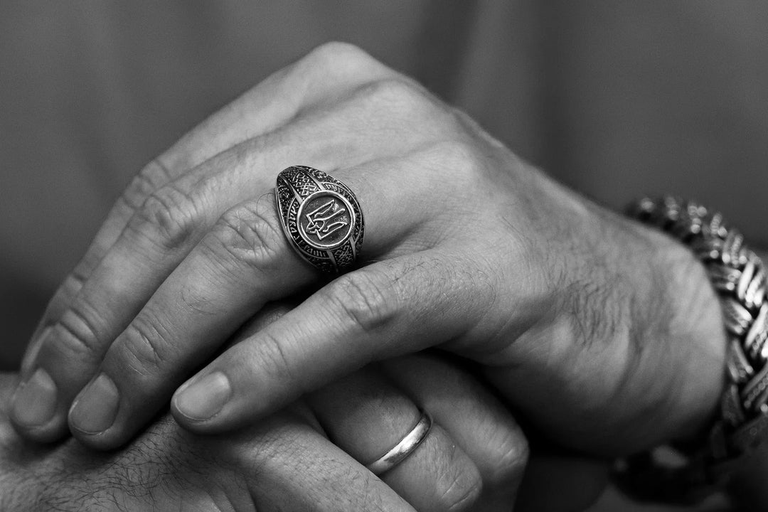 Glory to Ukraine Silver Ring