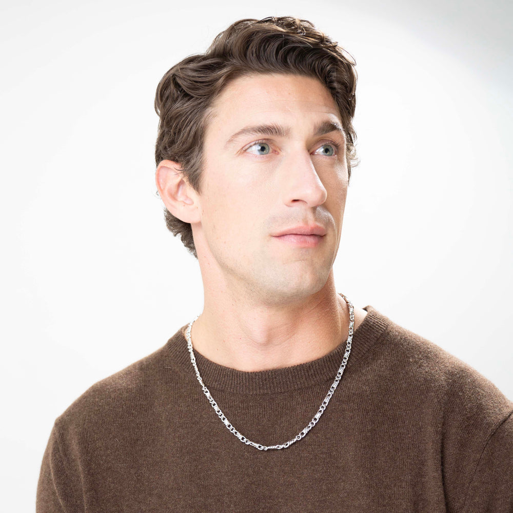 white man with chain 