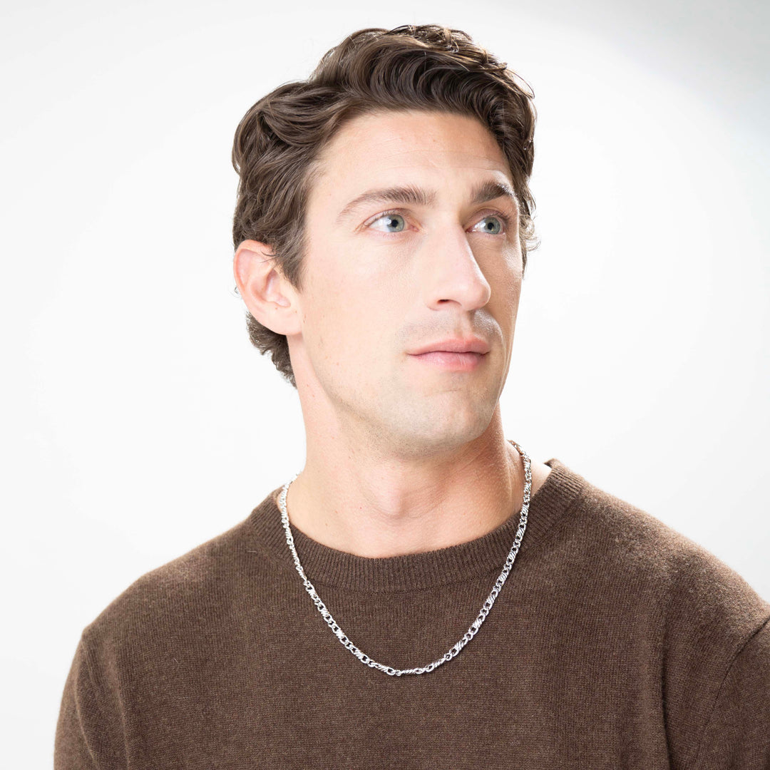 white man with chain 