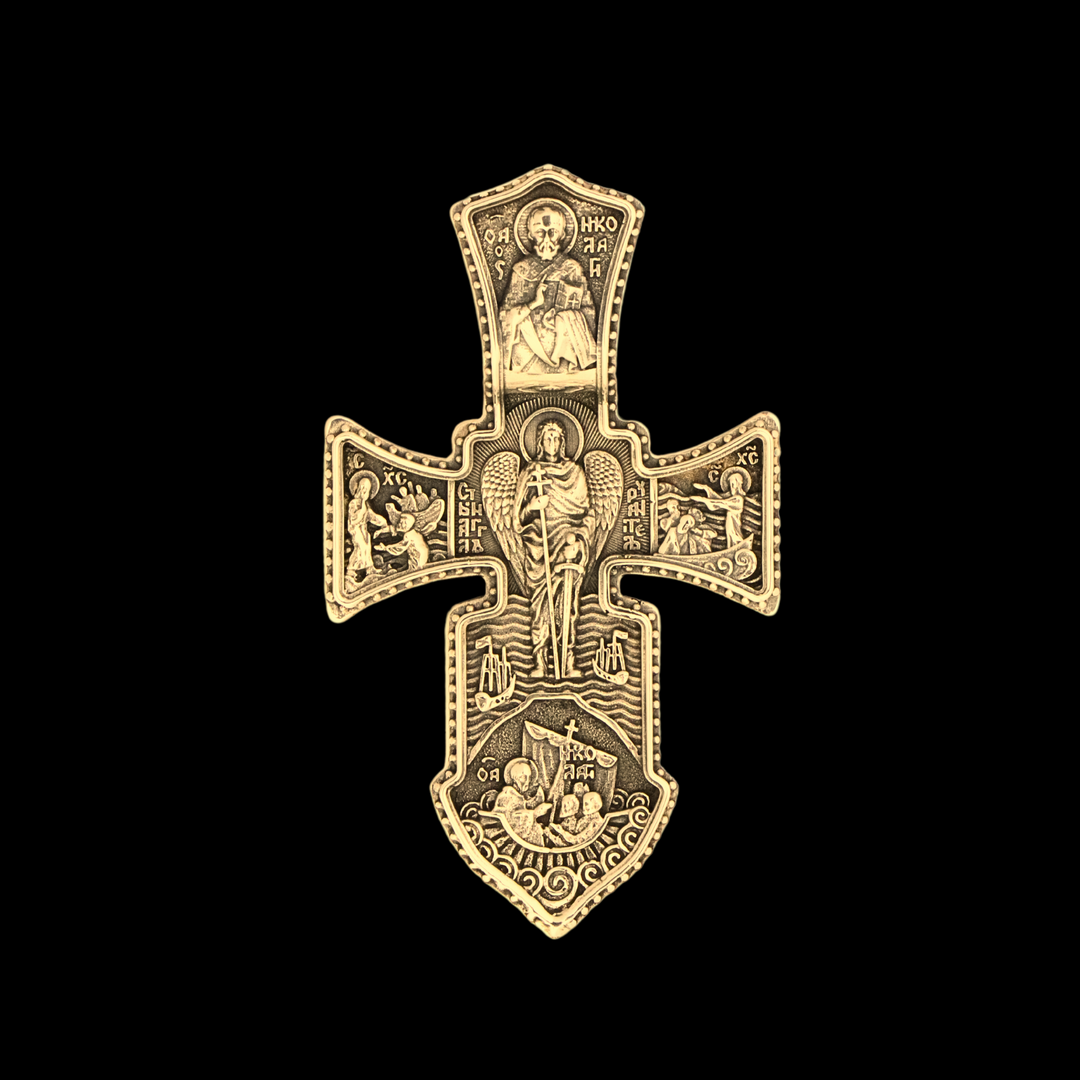 Heavy 14k Yellow Gold cross