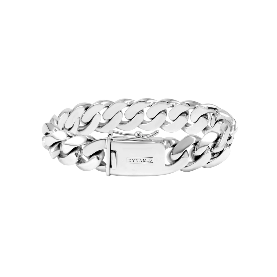 Silver Cuban bracelet (16 mm)