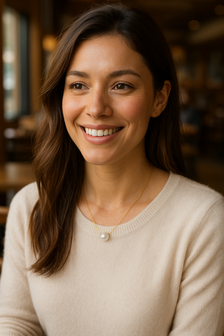 7.5-8mm Freshwater Pearl Necklace in 14K Gold