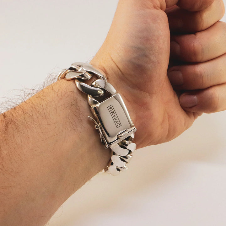 Silver Cuban bracelet (20 mm)