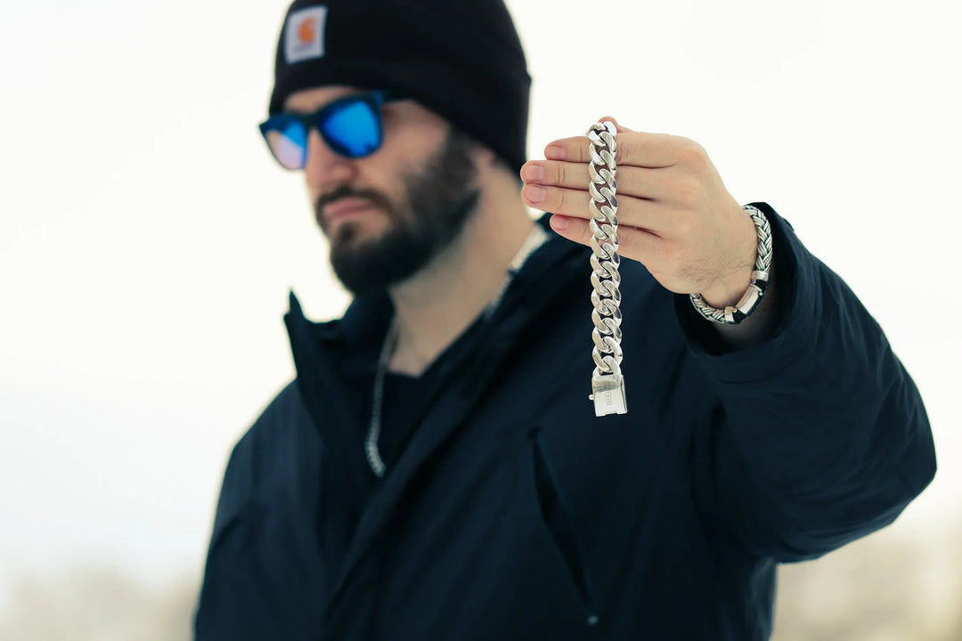 Silver Cuban bracelet (20 mm)