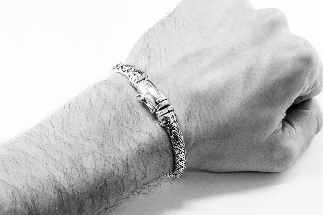 LIMITED EDITION Bali silver bracelet (7 mm)