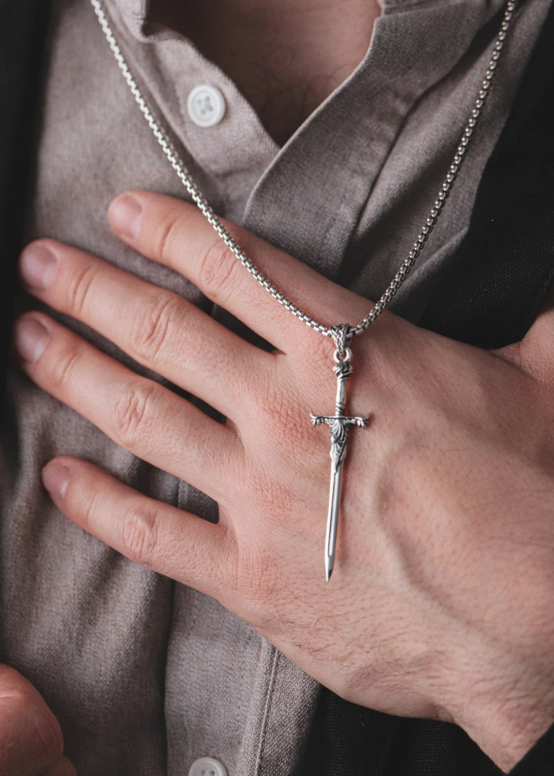 Sword Silver Pendant