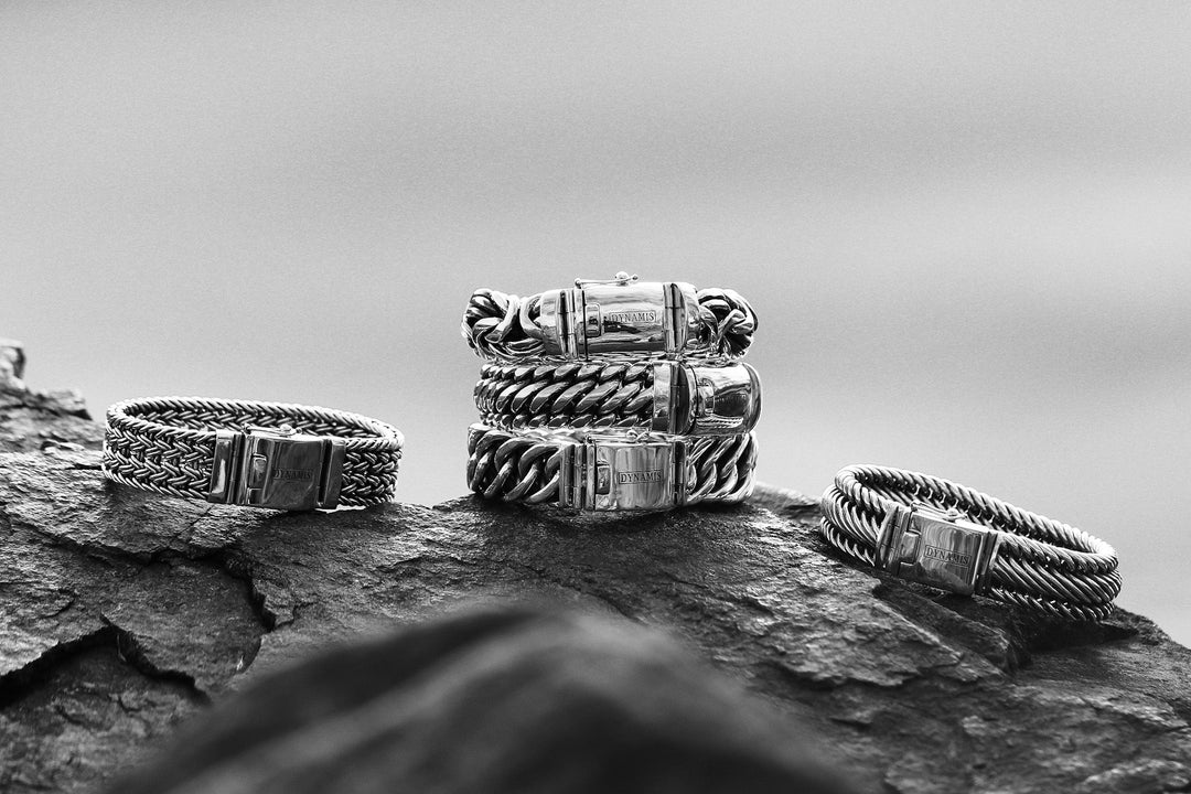 Byzantine Chunky Silver Bracelet (20 mm)