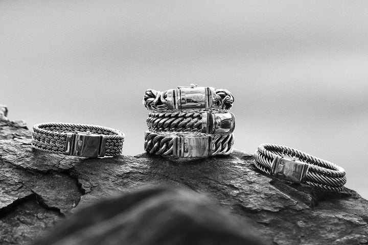 Byzantine Chunky Silver Bracelet (20 mm)