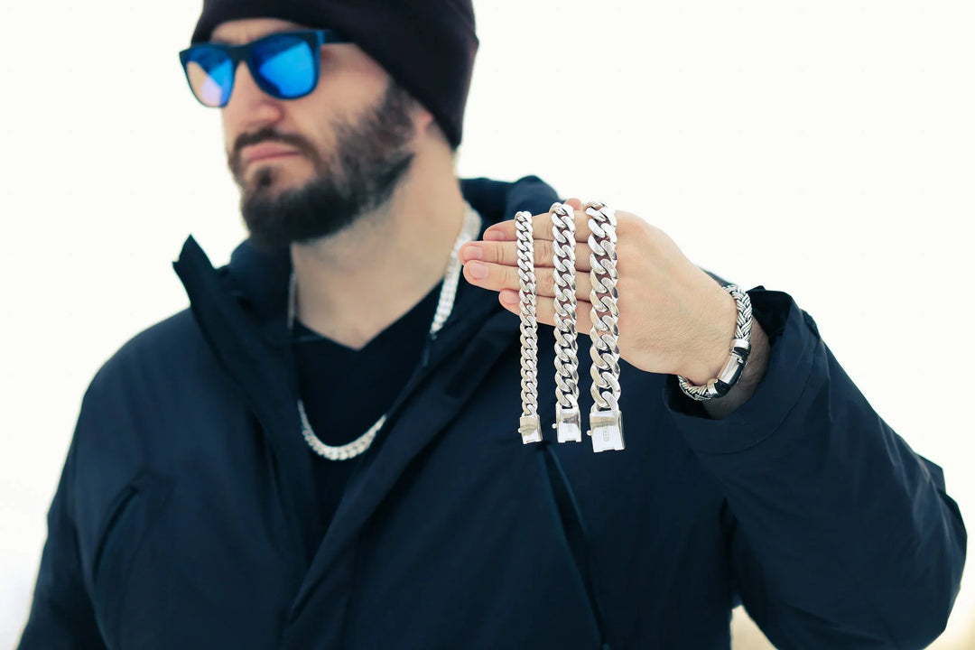 Silver Cuban Bracelet (12 mm)