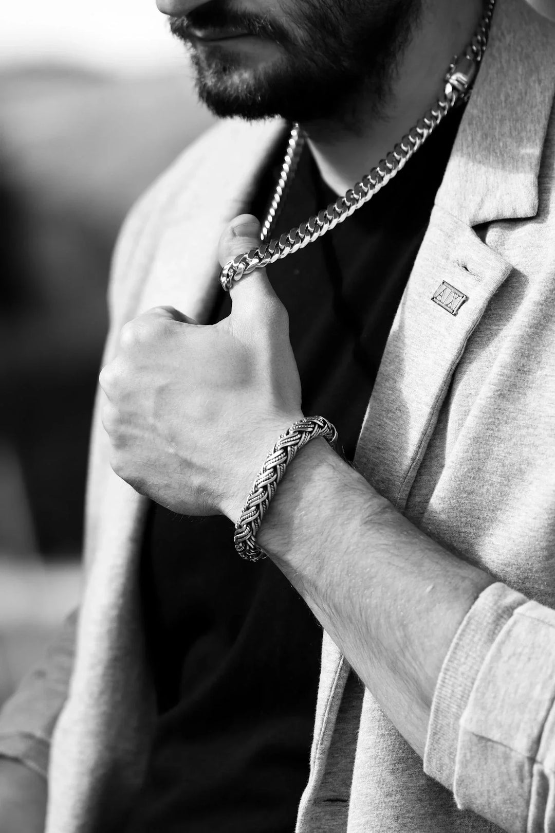 Heavy silver Cuban necklace (12 MM)