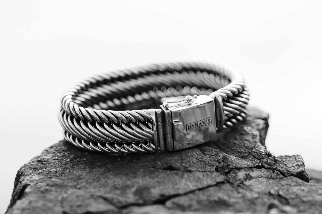 Bali chunky silver bracelet (20 mm)