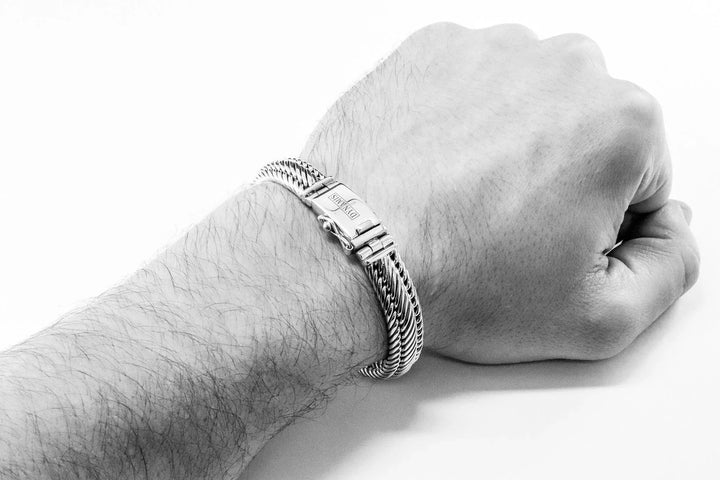 Bali silver bracelet (11 mm)