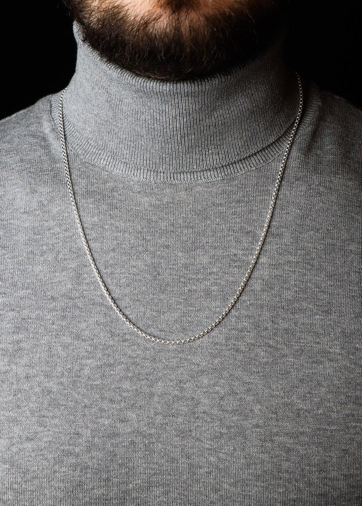 Round Box Silver Chain (2.6 mm)