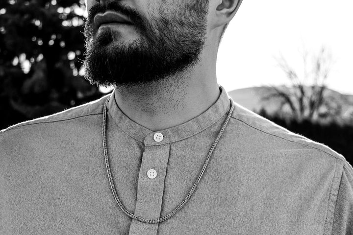 Foxtail silver necklace (3 mm)