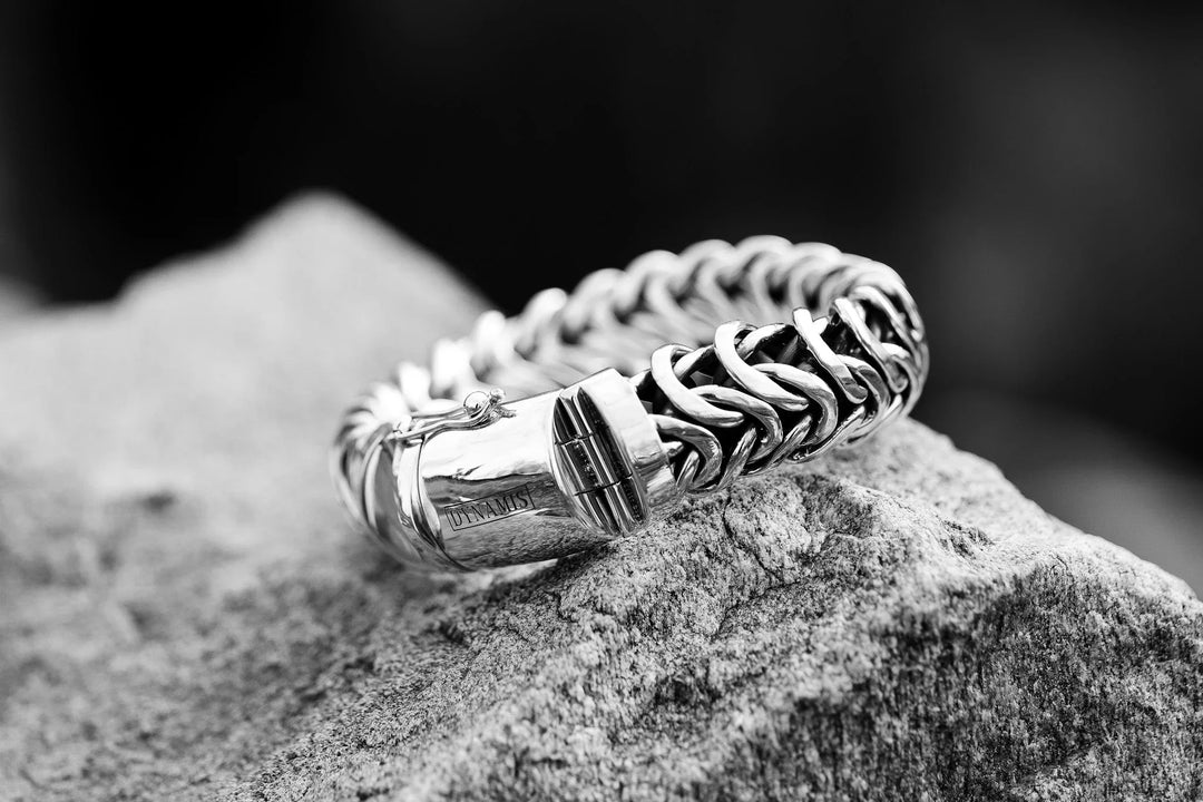 Persian chunky Silver Bracelet (20 mm)