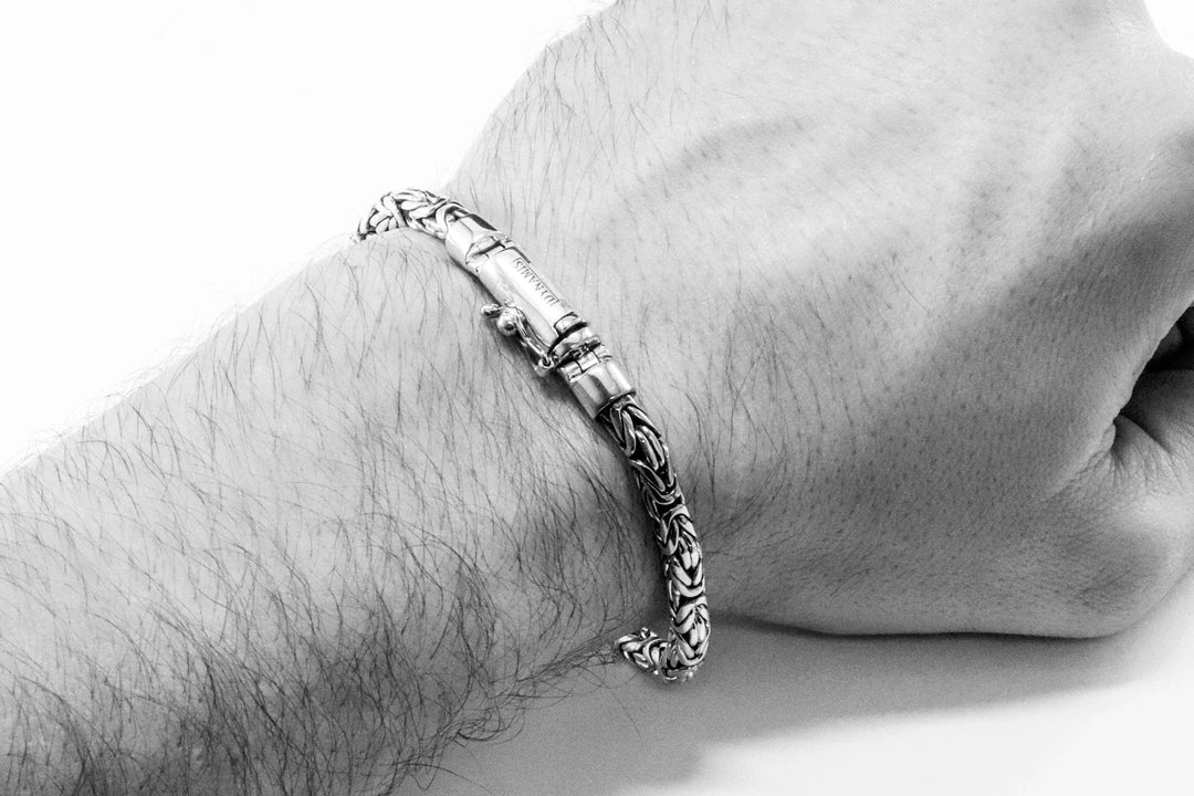 Byzantine silver bracelet | Round (5 mm)