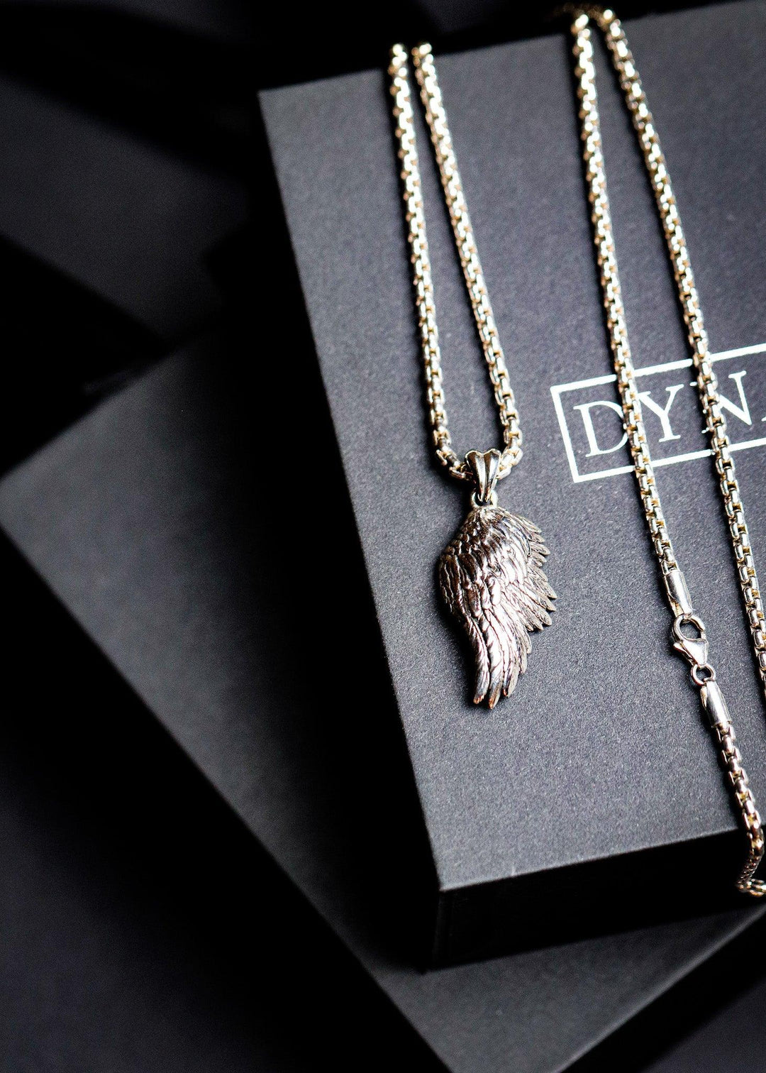 Silver Angel Wing Pendant M