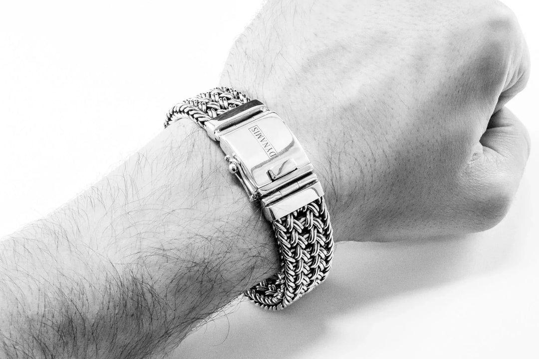 Thai Chunky Silver Bracelet (20 mm)